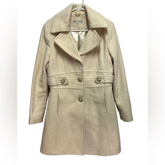 Kenneth Cole Jackets & Blazers - Kenneth Cole Cream Wool Trench Coat women’s 12